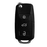 Matte Carbon Fiber Texture Key Fob Case Keyless Smart Key Protective Hard Cover for Volkswagen Jetta MK1-MK6 Golf GTI/Rabbit/R/MK6/MK5 Passat Tiguan Beetle Eos 3-button Flip Key