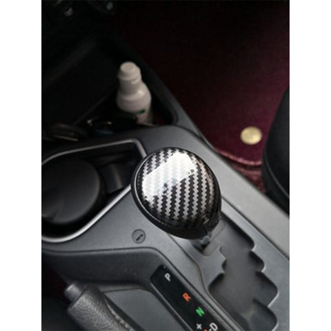ABS Carbon Fiber Car Interior Center Console Gear Shift Knob Cover Trim for Toyota RAV4 2013-2018