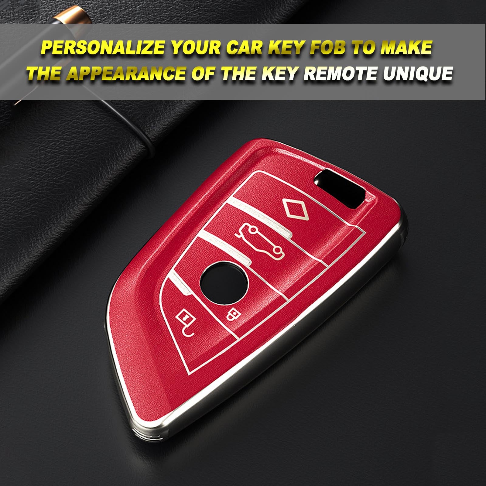 For BMW Key Fob Cover,Soft TPU Full Protection Key Fob Case for BMW 2