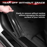 3M x 5CM Car Door Protector Sill Scuff Cover Sticker 5D Carbon Fiber Antiscratch Strip