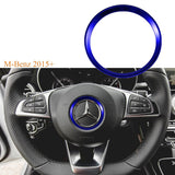 1x Steering Wheel Center Decoration Cover Trim For 2015+ Mercedes C E CLA GLA GLC GLE Class