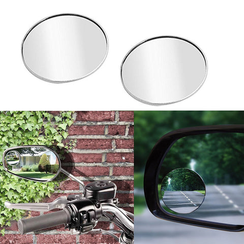 Stick On Rear View Blind Spot Wide Angle Mirrors for Car Truck SUVs Motorcycle