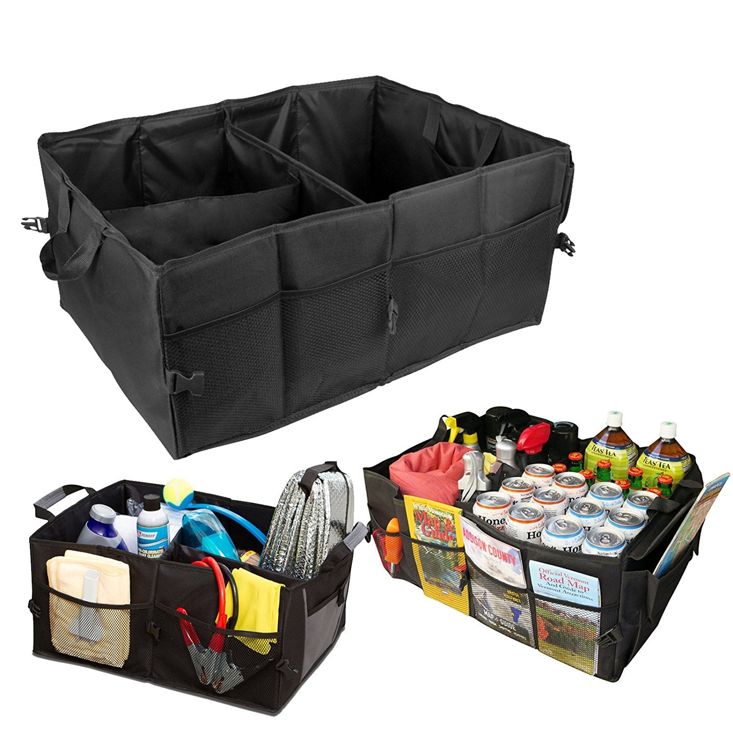 Car Felt Cloth Storage Bag Trunk Organizer Box Folding Tool Case For Fiat  500 Argo Punto Bravo Freemont Doblo Uno Abarth Tipo Fr