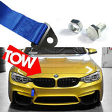 1x JDM Sports High Strength Racing Tow Strap Set For Front Rear Bumper Towing Hook