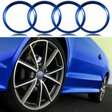 4 Pieces Alloy Car Wheel Rim Center Cap Hub Rings Decoration For Audi BMW