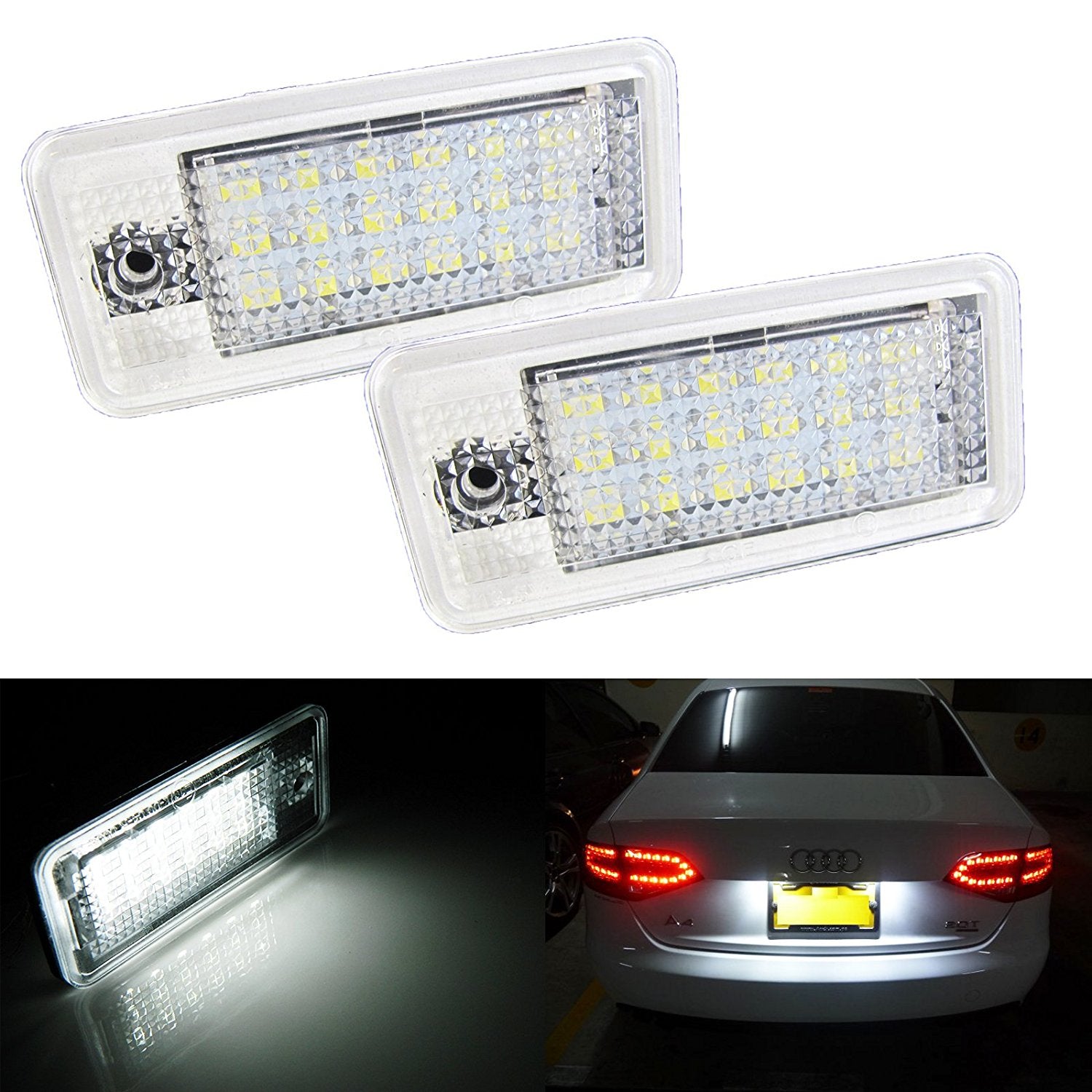 A3 8p A6 C6 Audi A4 Plate Light Gempro License Plate Lights LED