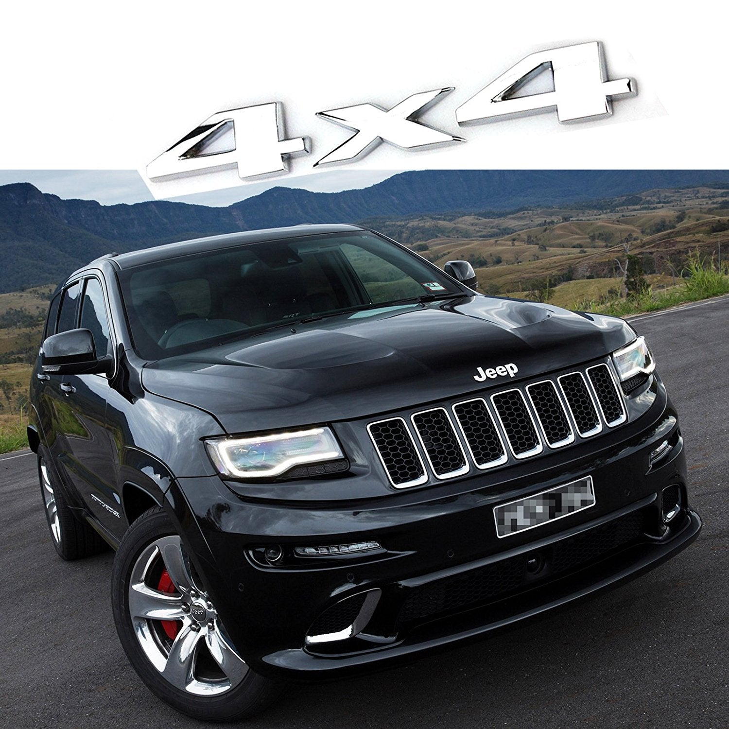 Zj Sticker JEEP GRAND CHEROKEE WJ ZJ 4x4 Chrome 3D Logo Aluminum Badge Decal Stic ...