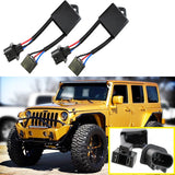 H4-To-H13 Jeep Wrangler JK Anti-Flicker Decoders For Any 7" Round LED Headlight