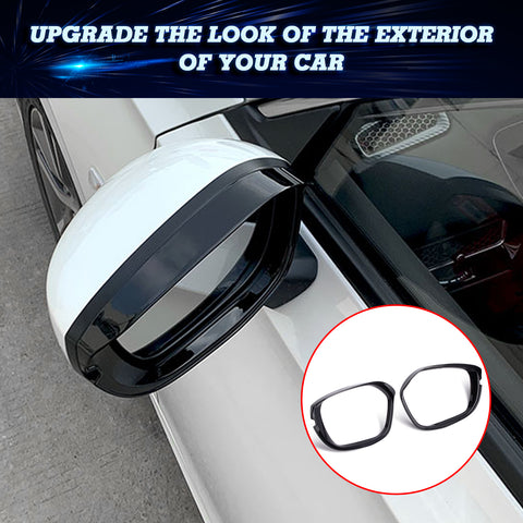 2Pcs Gloss Black Mirror Rear View Bezel Molding For Honda Civic 11th Gen 2022