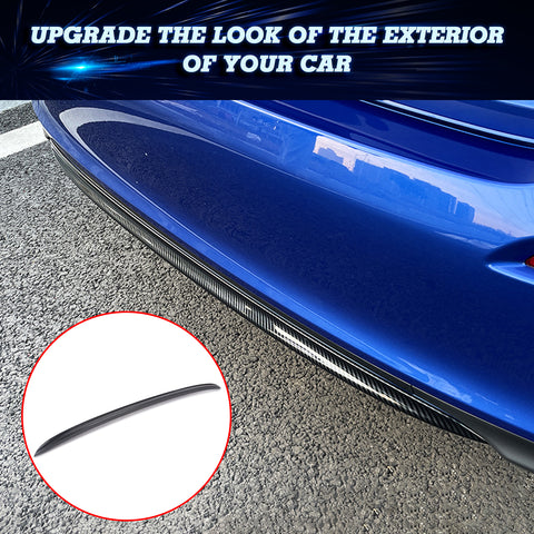 Carbon Fiber Pattern Rear Bumper Lip Cover Trim For Honda Civic 11th Gen 2022