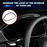 Carbon Fiber Pattern Interior Dashboard Cover Trim For Honda Civic 11th Gen 2022