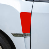 Red KK Vinyl Upper Fender Side Vent Film Stickers For Subaru WRX STI 2015-2021
