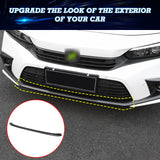 Carbon Fiber Pattern Front Bumper Lip Cover Trim For Honda Civic 11th Gen 2022