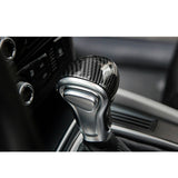 ABS Carbon Fiber Car Interior Center Console Gear Shift Knob Cover Molding Trim for Audi A4 A5 A6 A7 Q7 2012-2016