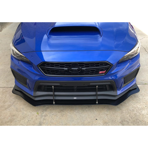 Strut Rod Carbon Pattern 8"-11" Front Bumper Diffuser Tie Bar For Subaru WRX STI