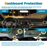 Center Console Dashboard Mat Pre-Cut Non-Slip Sunshield Sun Glare Protector Dash Carpet Pad Black Cover Compatible with Jeep Grand Cherokee 2011-2021