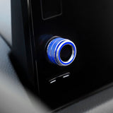 Blue Aluminum Navigation Switch Knob Ring Trim For Honda Civic 11th Gen 2022-up