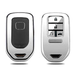 Silver TPU Anti-dust Remote Key Fob Cover For Honda Civic Accord 2/3/4 Button