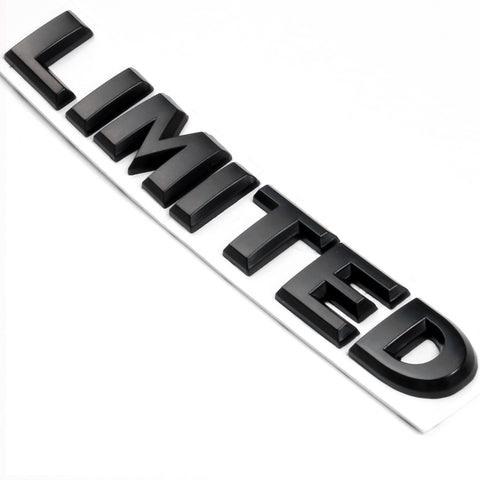 3D Black Limited Badge Emblem Car Fender Rear Decor Sticker for Jeep Universal