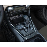 Full Set Carbon Fiber Style Console Gear Shift Box Cover For Toyota RAV4 2019-up