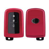Red TPU Full Seal Smart Key Fob Case For Toyota Camry Corolla Highlander Avalon