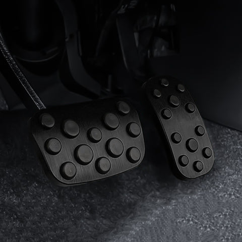 Set Black Anti-Slip Brake Foot Pedal Pads Kit For Toyota Corolla Cross 2020-2023