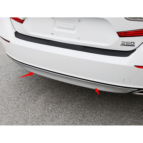 ABS Chrome Rear Bumper Lower Lip Cover Trim Car Body Molding Protector for Honda Accord 10th 2018 2019