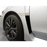 2pcs Matte Black Fender Side Vent Stickers Decor For Subaru WRX STI 2015-2021