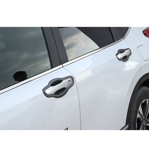 4pcs for Honda CR-V CRV 2017 2018 2019 2020 2021 Door Handle Bowl Panel Cover Trim, Carbon Fiber Style Side Door Handle Protector