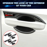 Carbon Fiber Pattern Door Handle Bowl Cover Trim For Honda Civic 11th Gen 2022