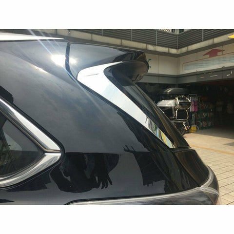 for Toyota Highlander 2015-2019 Stainless Steel Car Rear Window Spoiler Pillar Cover Trunk Wing Side Beveled Window Trim