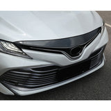 Carbon Fiber Pattern Exterior Front Grille Hood Cover Trim For Toyota Camry LE, XLE 2018-up 4 Door Sedan