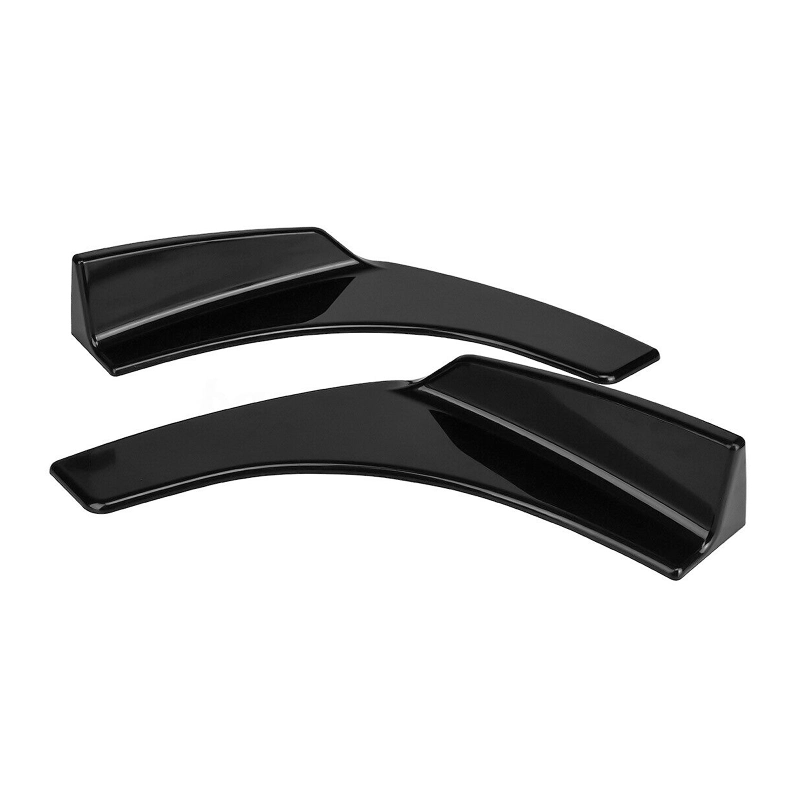 4 Pieces Car Front Buper Lip Body Kit Spoiler Splitter ABS Buper 4 Pieces Car Front Buper Lip Body Kit Spoiler Splitter ABS Buper