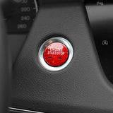 Red Pure Carbon Fiber Keyless Engine Start Stop Button Cover Ignition Push Start Button Cap for Chevrolet/for Cadillac/for GMC
