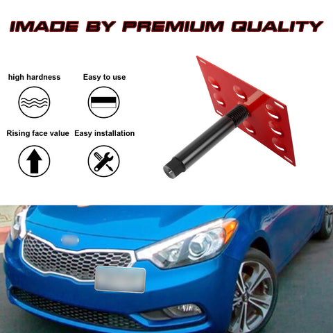 Red Bumper License Plate Tow Hook Mounting Bracket For Hyundai Elantra Sedan 17-19