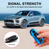 Gloss Blue Hard Keyless Entry Key Fob Skin 3 Buttons For Cayenne Panamera Boxster Cayman