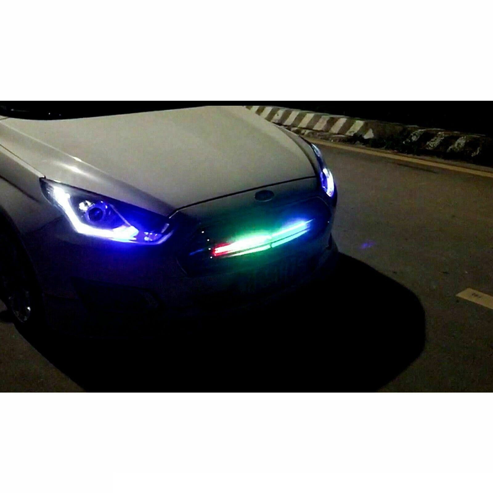 RGB Knight Rider LED Scanner Light Strip, 21'' 48-SMD Multicolored LED ...