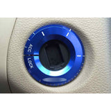 1PC Blue Aluminum Key Hole Surround Molding Cover For Mercedes A B C E S R ML GL