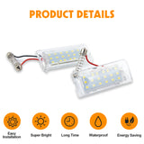 CANbus Error Free White LED License Plate Lights Lamps For BMW X5 X3 E53 E83