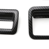 5pcs for Toyota RAV4 2019 2020 Interior Cover Trim ABS Carbon Fiber, AC Panel Frame Cover + Dashboard Air Vent Cover Molding + Glove Box Handle Cover Decor + Multifunction Button Frame Trim