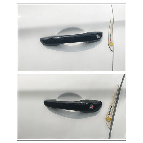ABS Carbon Fiber Side Door Handle Cover Molding Trim for Hyundai Elantra 2017 2018 2019