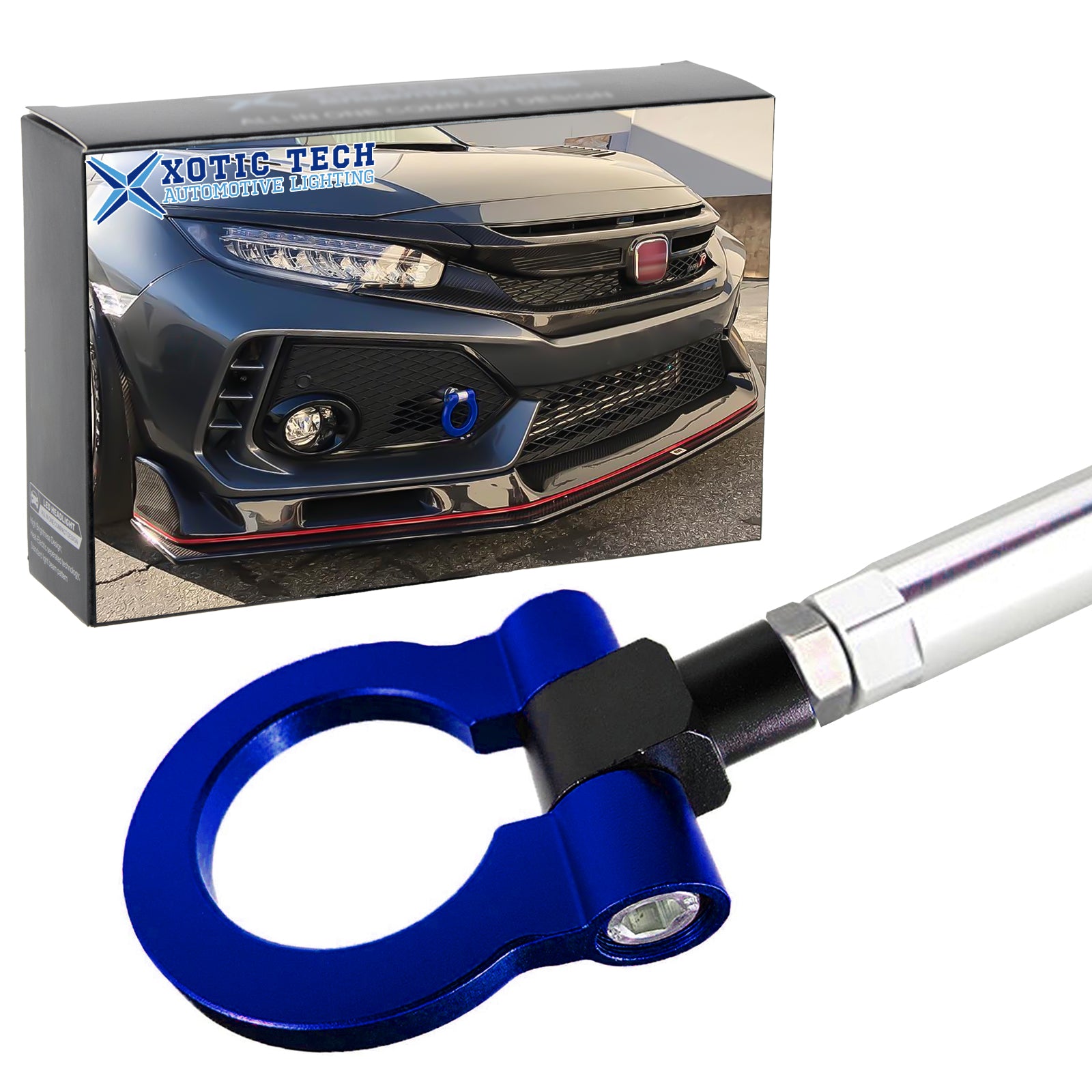 Front Bumper Blue JDM Track Racing Style Tow Hook For Honda Fit Insigh