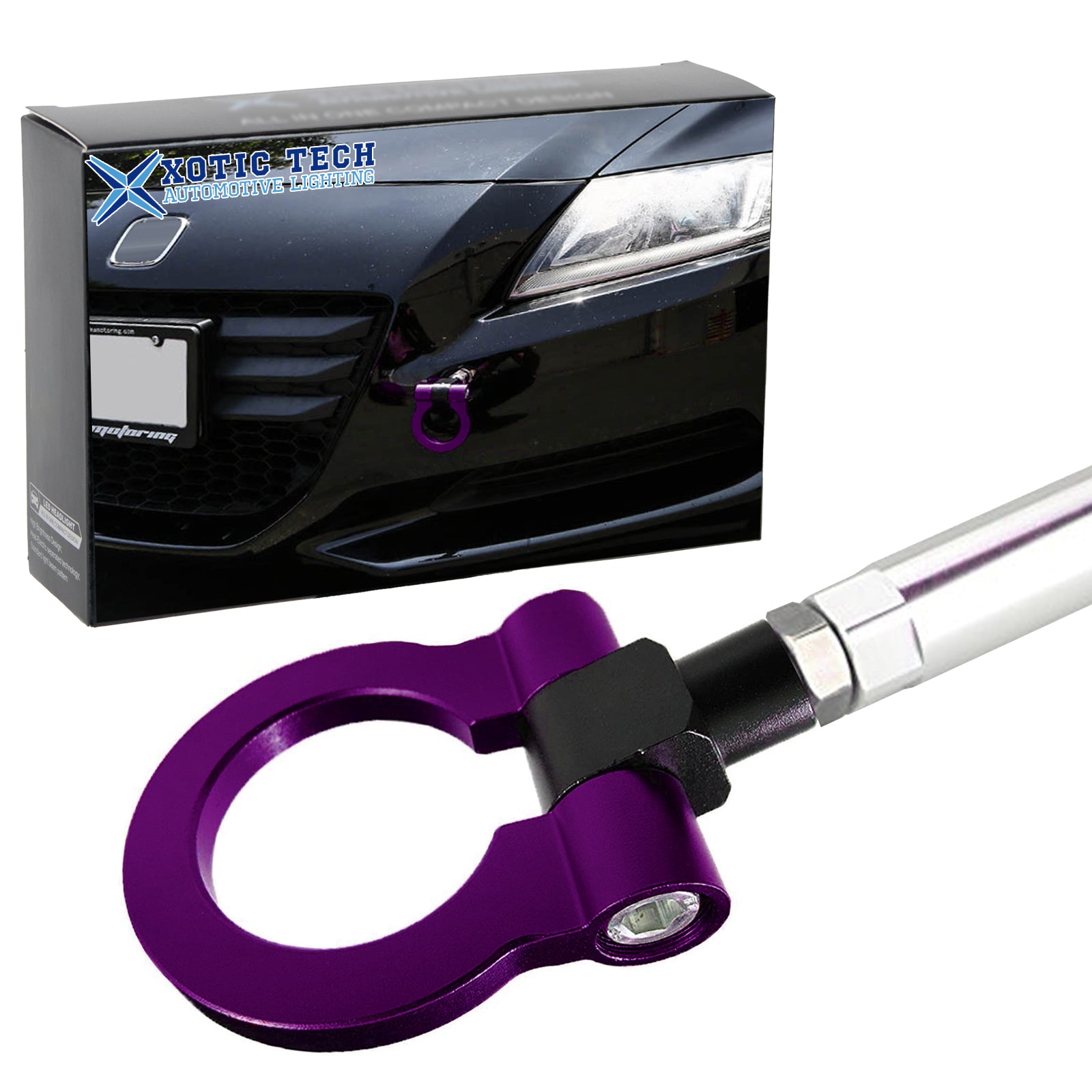 Sport Purple JDM Style Anodized Aluminum Tow Hook Ring For Acura TLX 2