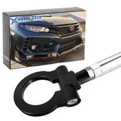 Front Bumper Black JDM Track Racing Style Tow Hook For Honda Fit Insight CRZ