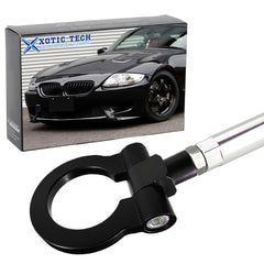 Black CNC Euro Racing Style Tow Hook For BMW 1 3 5 Series X5 X6 Mini Cooper R55
