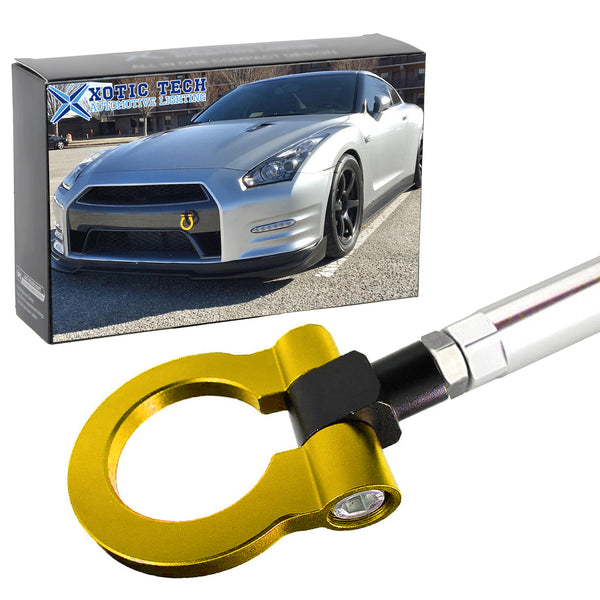 Front Track Racing Aluminum Gold Tow Hook JDM for Nissan GTR