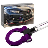 Front Bumper Purple JDM Track Racing Style Tow Hook For Honda Fit Insi