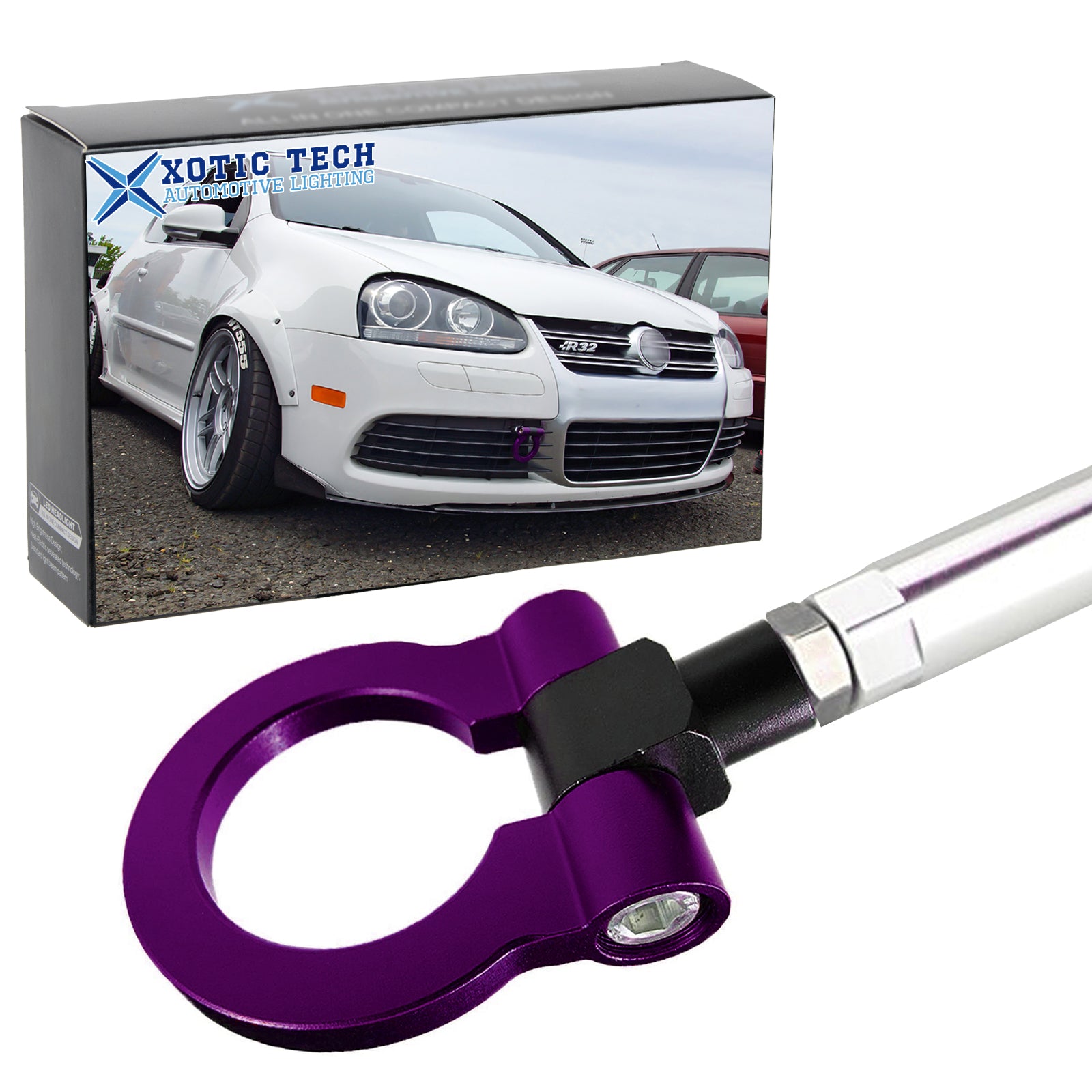 Purple Track JDM Style Aluminum Tow Hook For BMW 2 3 4 Series Mini