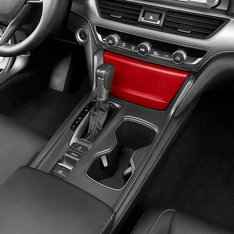 Sporty Red Cigarette Lighter Panel Cover Trim For Honda Accord 10th Gen 2018 2019 2020