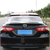 Glossy Black V Style Rear Roof Window Windshield Deflector Spoiler Visor Decoration Cover Trim For 2018-2024 Toyota Camry